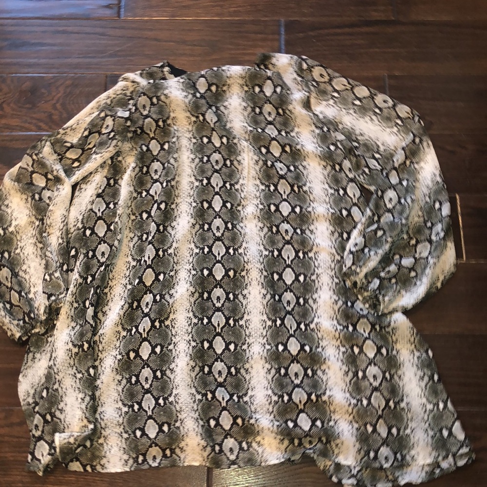 ADRIENNE python print dress size large - image 6